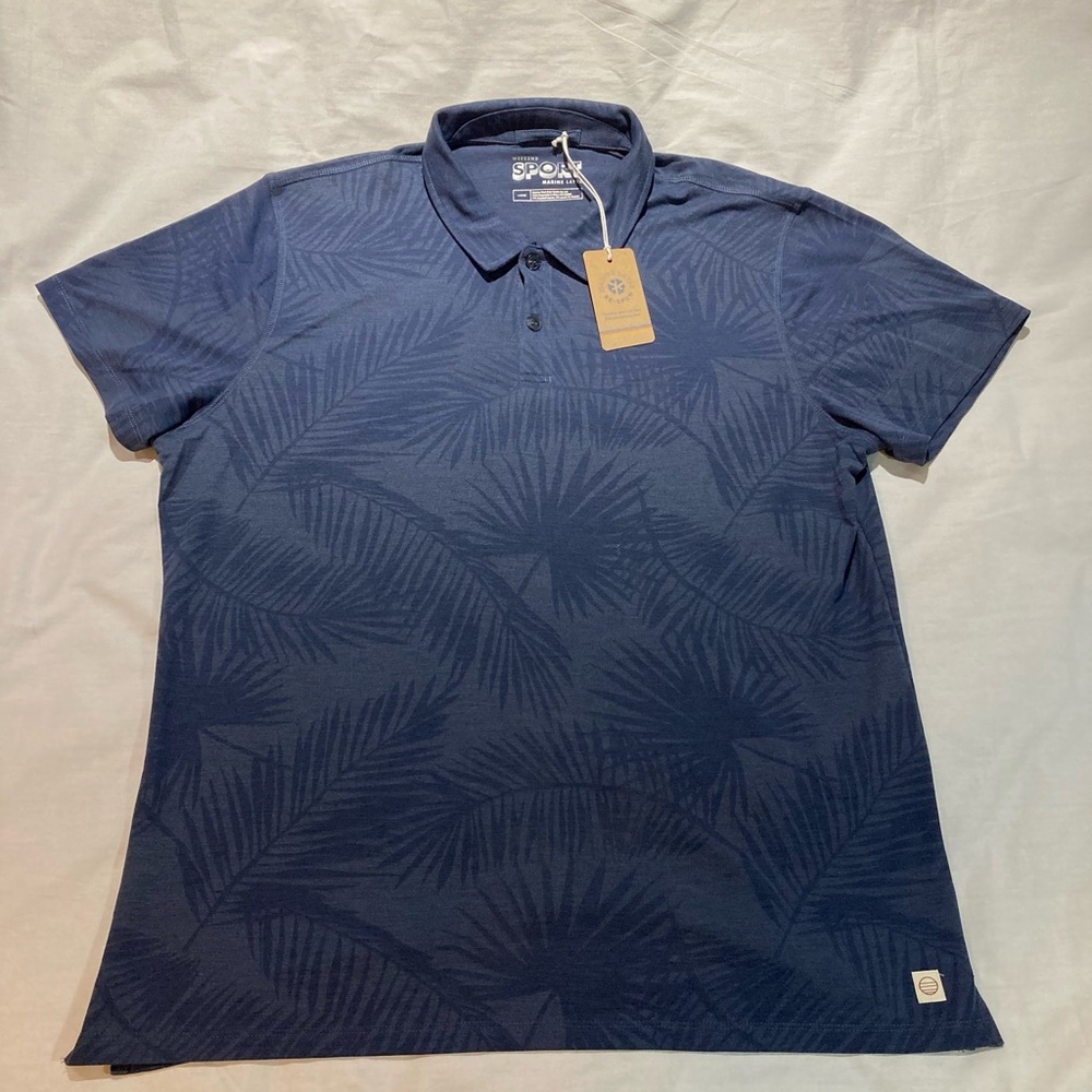 Marine Layer Sport Weekend Air Printed Polo, Men’s size large, NWT! $78 - Picture 2 of 6